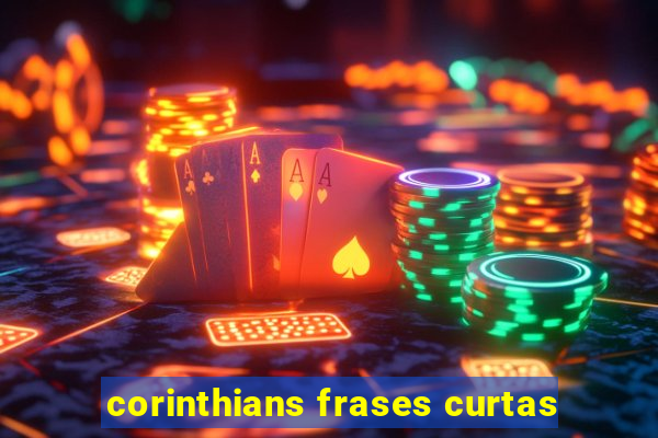 corinthians frases curtas